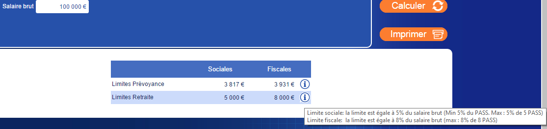 calcul limite sociale et fiscale du dirigeant salarié